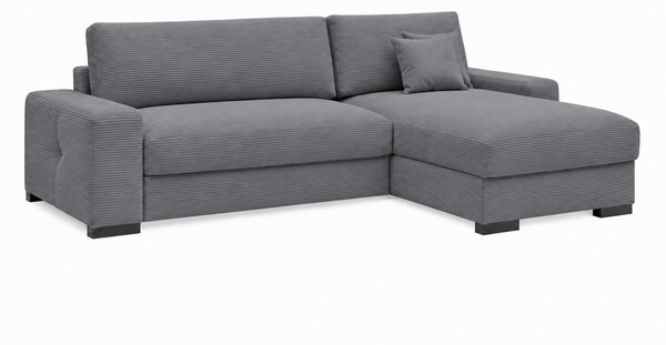 ROHOVÁ SEDAČKA, drevo, textil, kompozitné drevo, sivá MID.YOU - Sedačky, Online Only