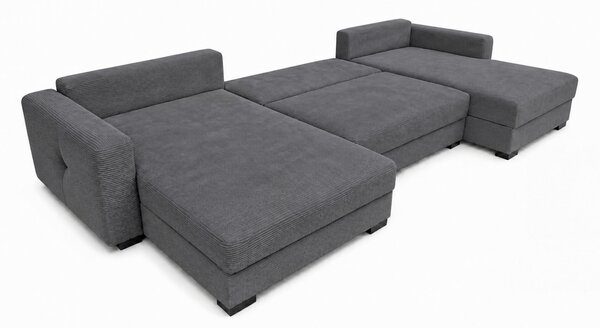SEDACIA SÚPRAVA, drevo, textil, kompozitné drevo, antracitová MID.YOU - Sedačky, Online Only