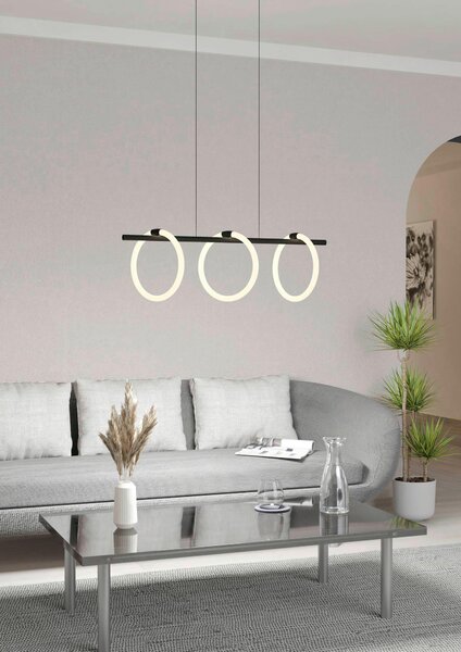 ZÁVESNÉ LED SVIETIDLO, 78/23/110 cm Eglo - Online Only bytové doplnky, Online Only