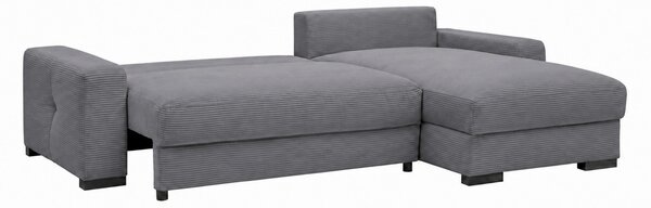 ROHOVÁ SEDAČKA, drevo, textil, kompozitné drevo, sivá MID.YOU - Sedačky, Online Only