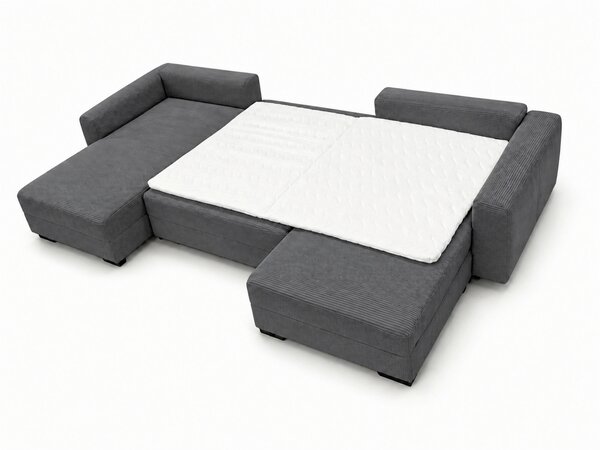 SEDACIA SÚPRAVA, drevo, textil, kompozitné drevo, antracitová MID.YOU - Sedačky, Online Only