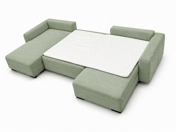 SEDACIA SÚPRAVA, drevo, textil, kompozitné drevo, mätovozelená MID.YOU - Sedačky, Online Only