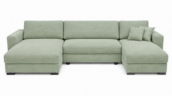 SEDACIA SÚPRAVA, drevo, textil, kompozitné drevo, mätovozelená MID.YOU - Sedačky, Online Only