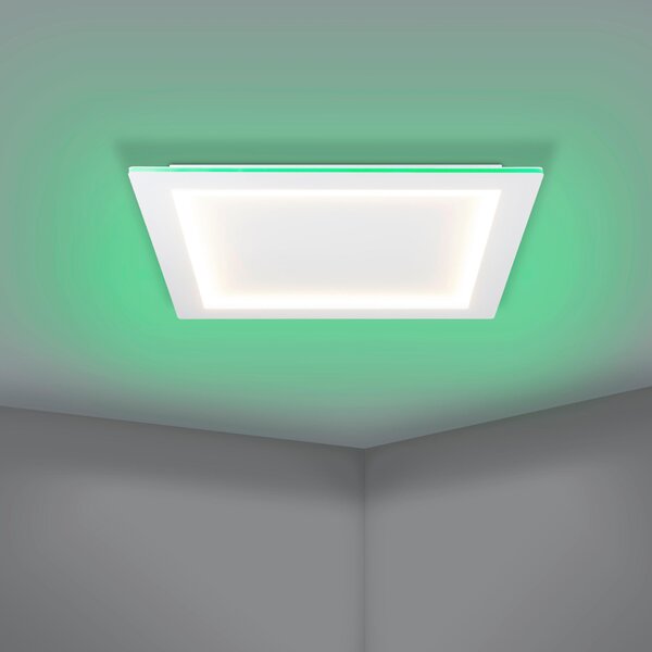 STROPNÉ LED SVIETIDLO, 59,5/59,5/5,0 cm Eglo - Online Only bytové doplnky, Online Only