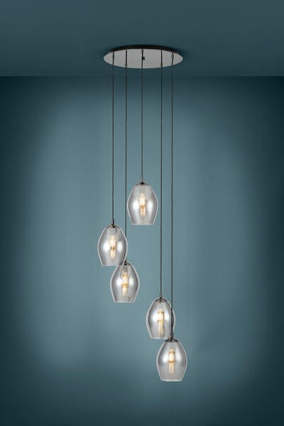 ZÁVESNÉ LED SVIETIDLO, 58/200 cm Eglo - Online Only bytové doplnky, Online Only