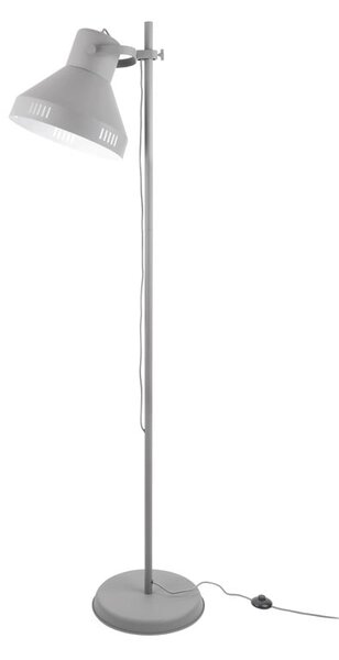 Sivá stojacia lampa Leitmotiv Tuned Iron, výška 180 cm