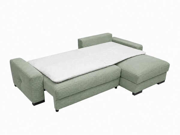 ROHOVÁ SEDAČKA, drevo, textil, kompozitné drevo, mätovozelená MID.YOU - Sedačky, Online Only
