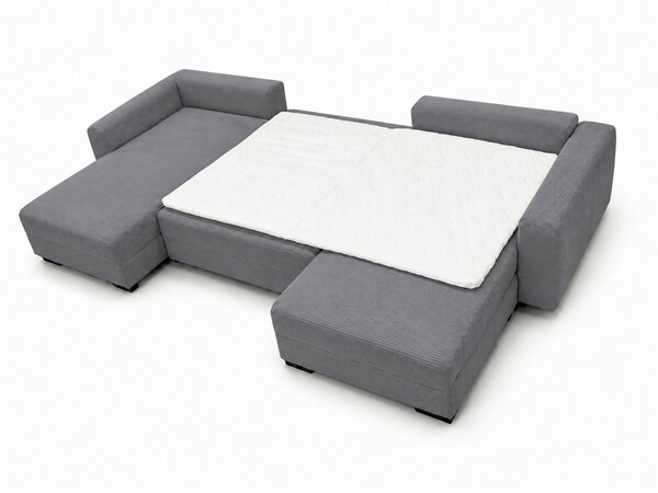 SEDACIA SÚPRAVA, drevo, textil, kompozitné drevo, sivá MID.YOU - Sedačky, Online Only