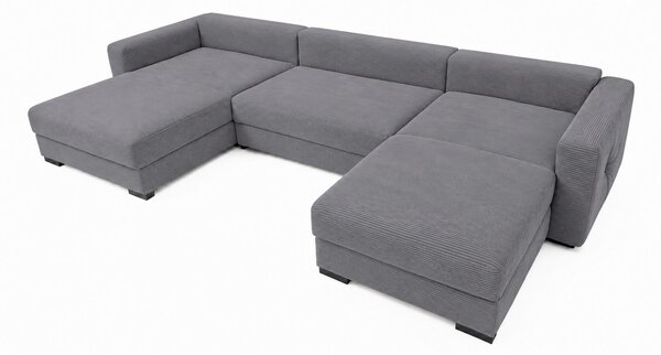 SEDACIA SÚPRAVA, drevo, textil, kompozitné drevo, sivá MID.YOU - Sedačky, Online Only
