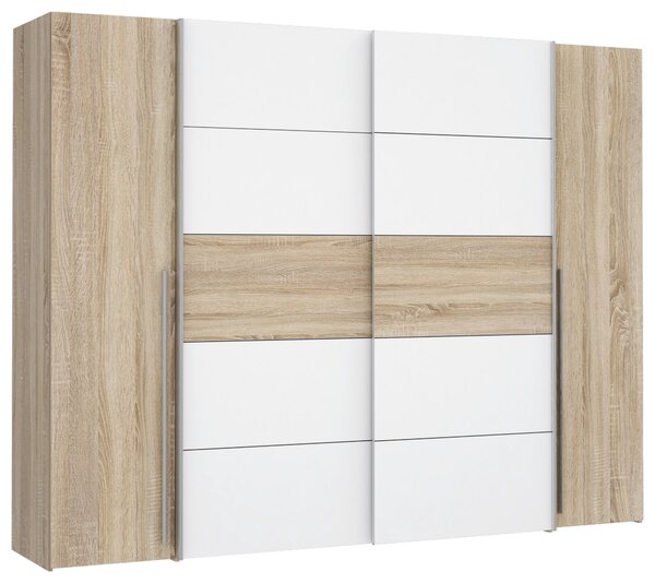 ŠATNÍKOVÁ SKRIŇA, biela, dub sonoma, 270/210/61 cm Carryhome - Skrine, Online Only