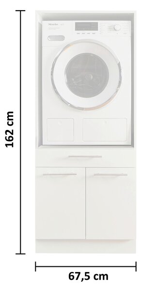 SKRINKA NA PRÁČKU, kašmírová, 67,5/162/67,5 cm - Online Only technická miestnosť, Online Only