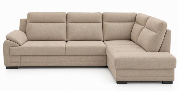 ROHOVÁ SEDAČKA, drevo, textil, kompozitné drevo, cappuccino MID.YOU - Sedačky, Online Only