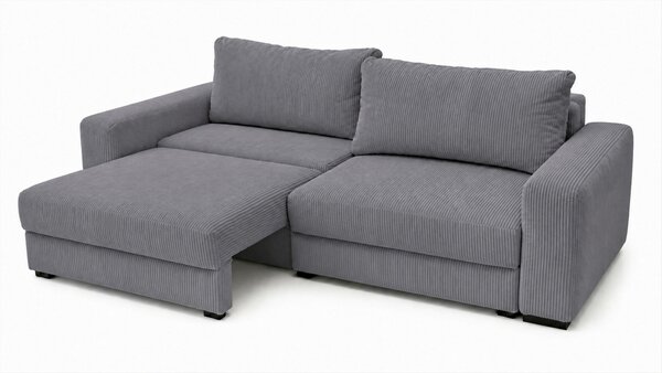 TROJMIESTNA POHOVKA, drevo, textil, kompozitné drevo, sivá MID.YOU - Sedačky, Online Only
