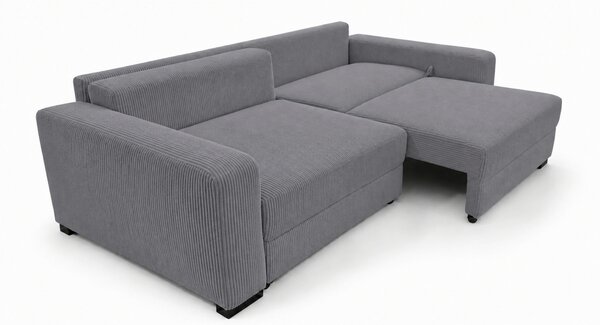 TROJMIESTNA POHOVKA, drevo, textil, kompozitné drevo, sivá MID.YOU - Sedačky, Online Only