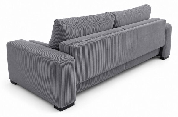 TROJMIESTNA POHOVKA, drevo, textil, kompozitné drevo, sivá MID.YOU - Sedačky, Online Only