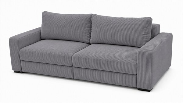TROJMIESTNA POHOVKA, drevo, textil, kompozitné drevo, sivá MID.YOU - Sedačky, Online Only