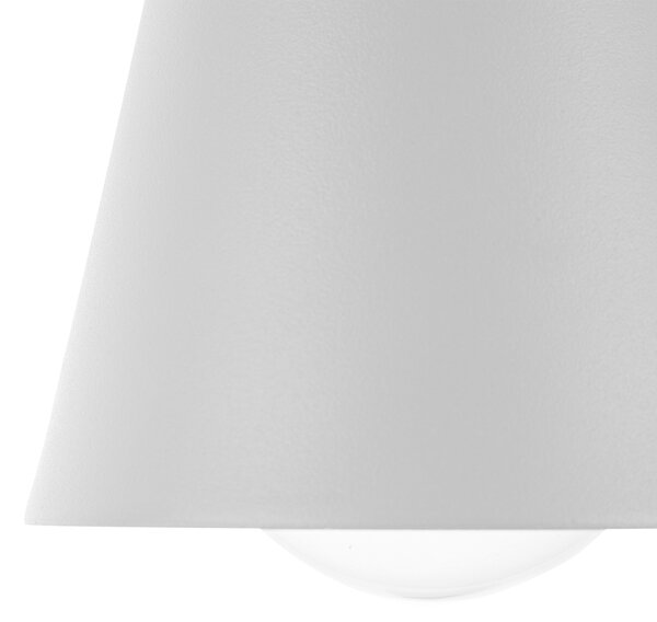 Stropná lampa sivá kovová kužeľové tienidlo 168 cm závesné svietidlo retro vintage