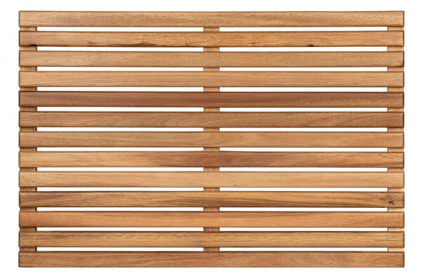 Drevená kúpeľňová predložka v prírodnej farbe 40x60 cm Acacia – Wenko