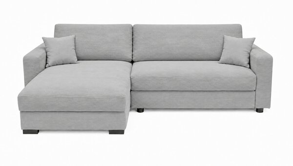 ROHOVÁ SEDAČKA, drevo, textil, kompozitné drevo, svetlosivá MID.YOU - Sedačky, Online Only