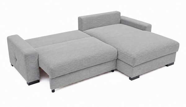 ROHOVÁ SEDAČKA, drevo, textil, kompozitné drevo, svetlosivá MID.YOU - Sedačky, Online Only