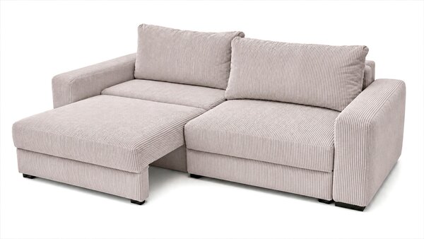 TROJMIESTNA POHOVKA, drevo, textil, kompozitné drevo, cappuccino MID.YOU - Sedačky, Online Only