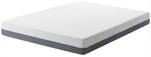 Matrac z pamäťovej peny biely 180 x 200 cm tvrdý so snímateľným poťahom na zips
