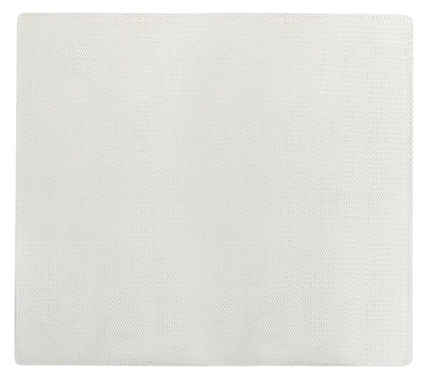 Prikrývka na posteľ biela 200 x 220 cm polyesterová umelá kožušina vzorovaná deka klasický dizajn spálňa