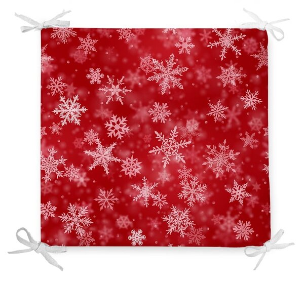 Vianočný sedák s prímesou bavlny Minimalist Cushion Covers Blizzard, 42 x 42 cm