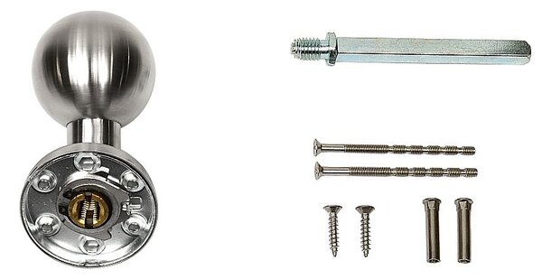 Dverné gule Richter KNOB 02 FIXNÉ (N), KP guľa pevná kus, RICHTER Nerez matný