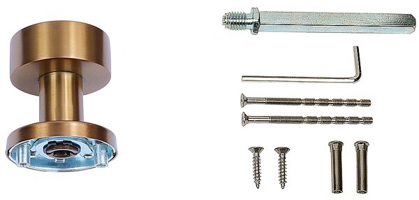 Dverné gule Richter RK.KNOB.03 FIXNÉ (MD), KP guľa pevná kus, RICHTER Meď