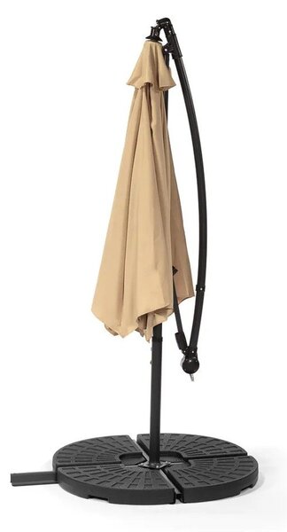 Čierny podstavec na slnečník Essentials, ø 100 cm