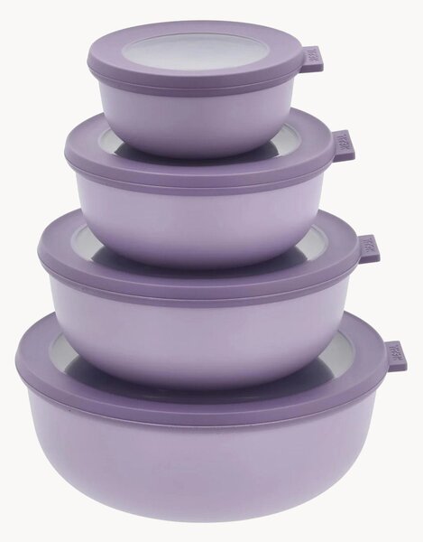Úložné dózy's pokrievkami Cirqula Nordic Lilac, 4 ks