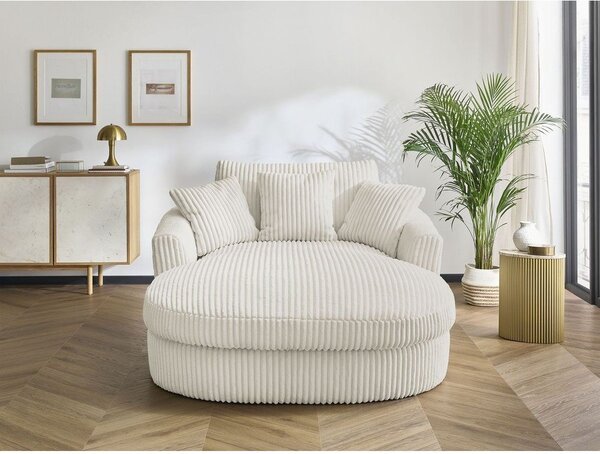 Béžové menčestrové kreslo Belem – Bobochic Paris