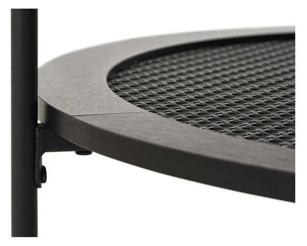 Čierny okrúhly konferenčný stolík ø 80 cm Pensacola – Unique Furniture