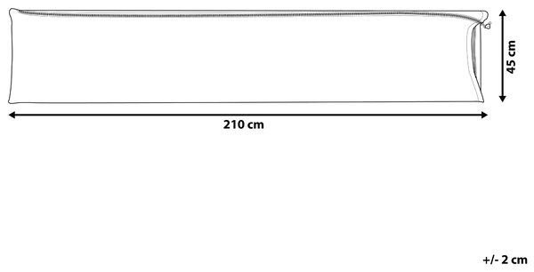 Ochranná plachta na záhradný slnečník sivá PVC polyester 210 x 45 cm kryt proti dažďu