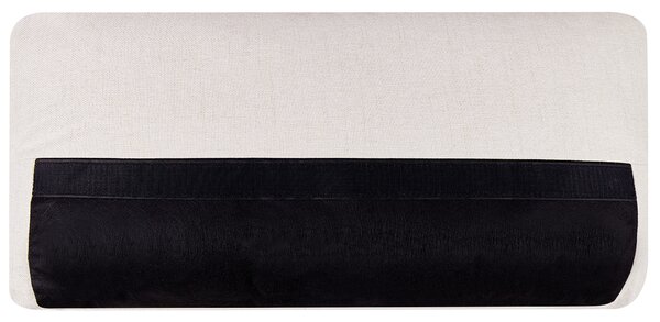 Pohovka svetlobéžová polyester látkové čalúnenie 3-miestna oblúkové sedadlo moderný minimalistický štýl obývacia izba