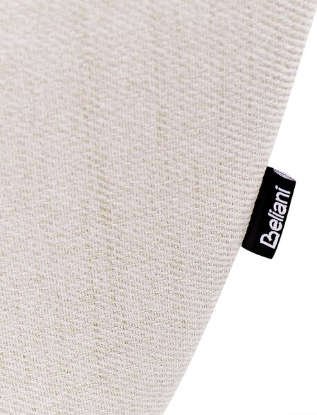 Pohovka svetlobéžová polyester látkové čalúnenie 3-miestna oblúkové sedadlo moderný minimalistický štýl obývacia izba