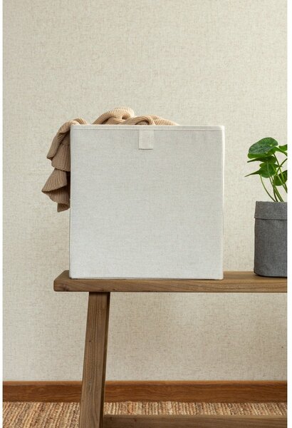 Béžový látkový úložný box 32x31,5x31,5 cm Soft Storage Cube – Bigso