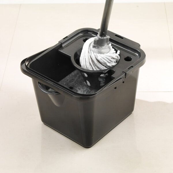 Čierne vedro na mop Addis Pail & Wringer