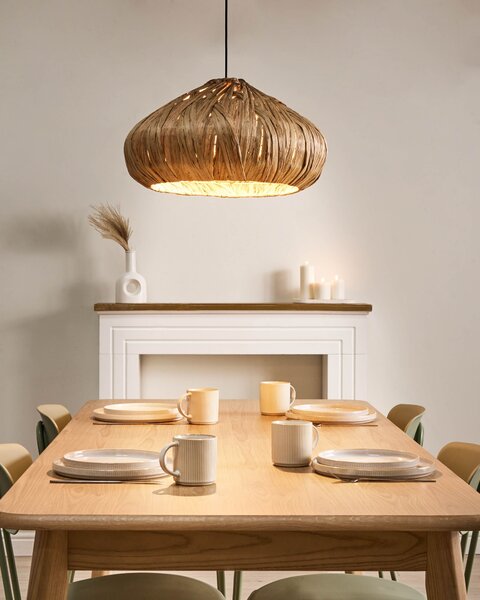 Závesná lampa prírodná vodný hyacint pletená ručná výroba osvetlenie moderný boho štýl obývacia izba kuchyňa jedáleň