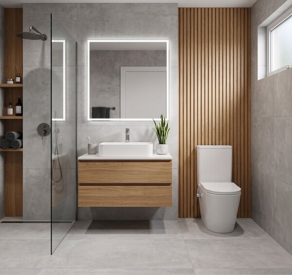 Erga Tina, WC kombi misa 620x365x820 mm, Rimless + funkcia bidetu + toaletné sedadlo, biela lesklá, ERG-V03-TINA-TO2-BID-WH