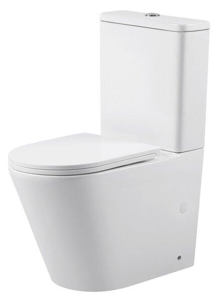 Erga Tina, WC kombi misa 620x365x820 mm, Rimless + funkcia bidetu + toaletné sedadlo, biela lesklá, ERG-V03-TINA-TO2-BID-WH