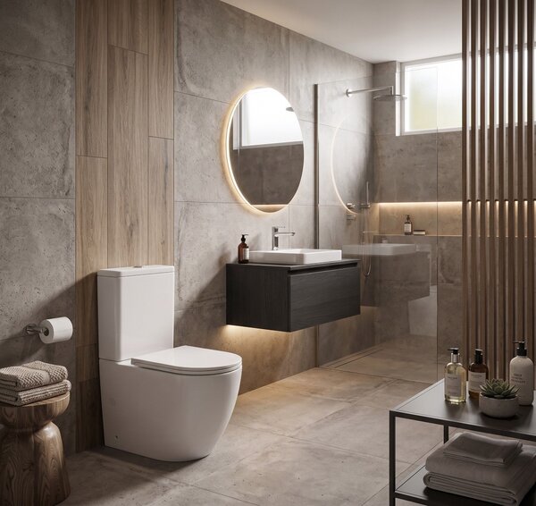 Erga Siena, WC kombi misa 620x365x820 mm, Rimless + toaletné sedadlo, biela lesklá, ERG-V03-SIENA-RIM-WH