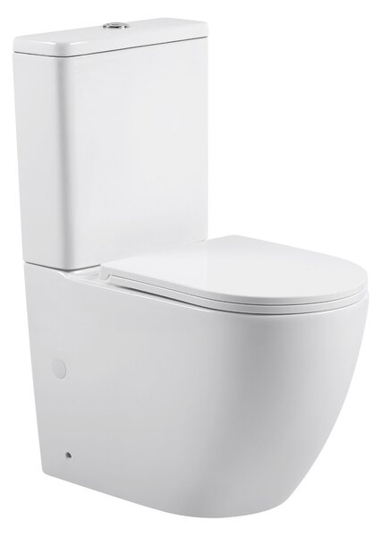 Erga Siena, WC kombi misa 620x365x820 mm, Rimless + toaletné sedadlo, biela lesklá, ERG-V03-SIENA-RIM-WH