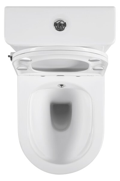 Erga Siena, WC kombi misa 620x380x820 mm, Rimless + funkcia bidetu + toaletné sedadlo, biela lesklá, ERG-V03-SIENA-RIM-BID-WH