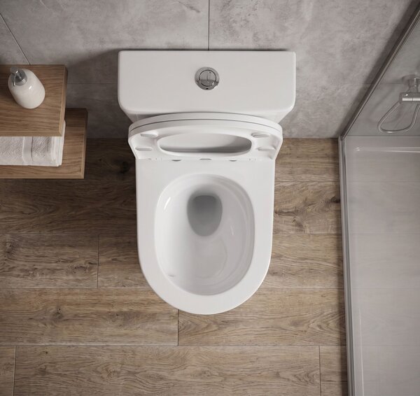 Erga Torre, WC kombi misa 620x385x835 mm, Tornado 2.0 + toaletné sedadlo, biela lesklá, ERG-V03-TORRE-TO2-WH