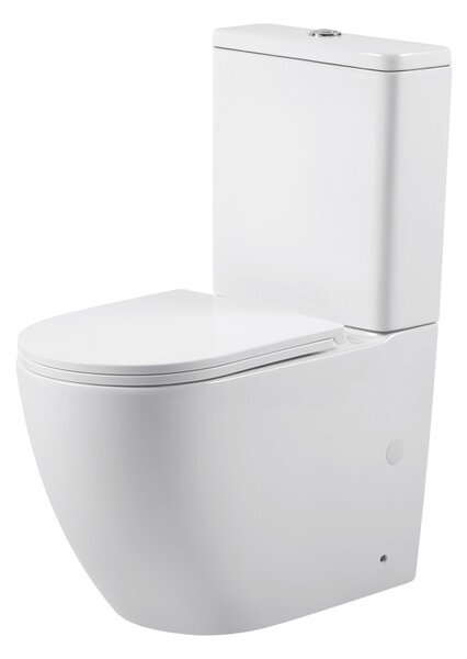Erga Siena, WC kombi misa 620x380x820 mm, Rimless + funkcia bidetu + toaletné sedadlo, biela lesklá, ERG-V03-SIENA-RIM-BID-WH