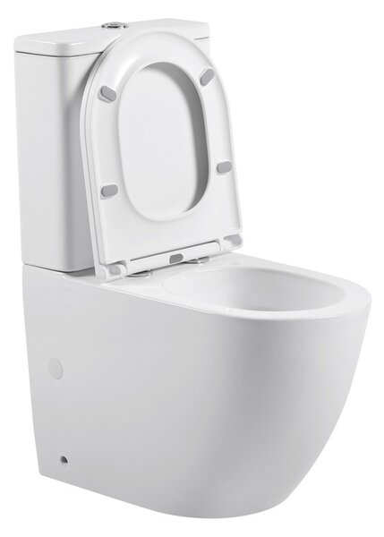 Erga Torre, WC kombi misa 620x385x835 mm, Tornado 2.0 + toaletné sedadlo, biela lesklá, ERG-V03-TORRE-TO2-WH