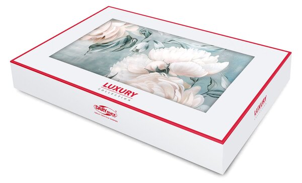 SATÉNOVÉ OBLIEČKY LUXURY HAVIN 160X200 CM, 2KS 70X80 CM KVETY