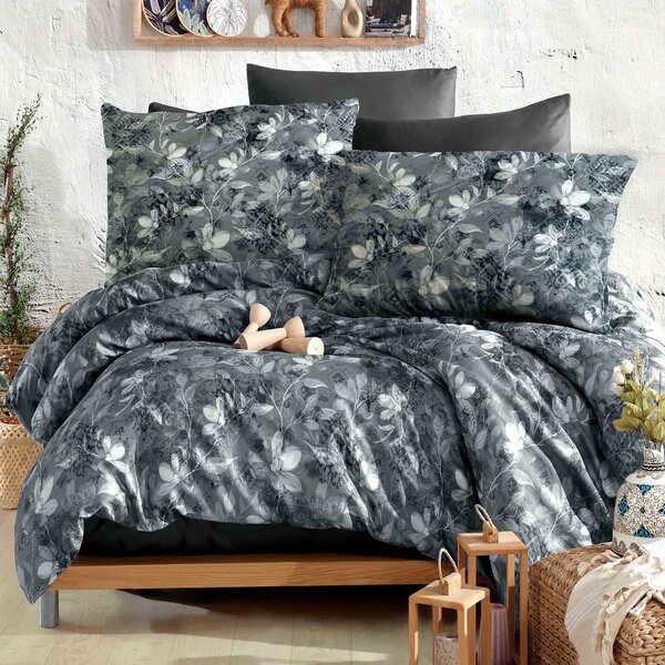SATÉNOVÉ OBLIEČKY LUXURY LIBERA 200X220 CM, 2KS 70X80 CM KVETY